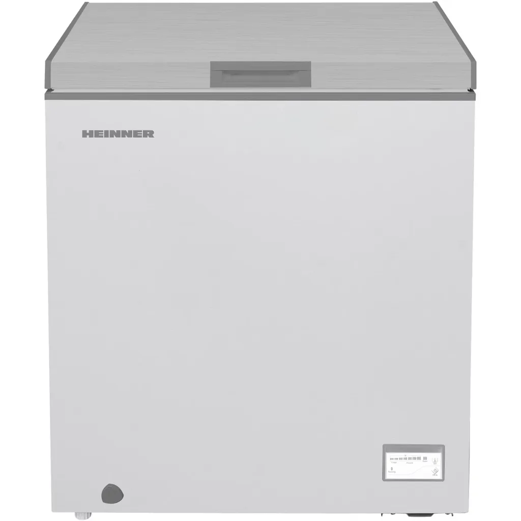 Heinner HCF-HM145CSE++ Chest Freezer 142 L, Convertible Freezer/Refrigerator, Fast Freeze, Silver