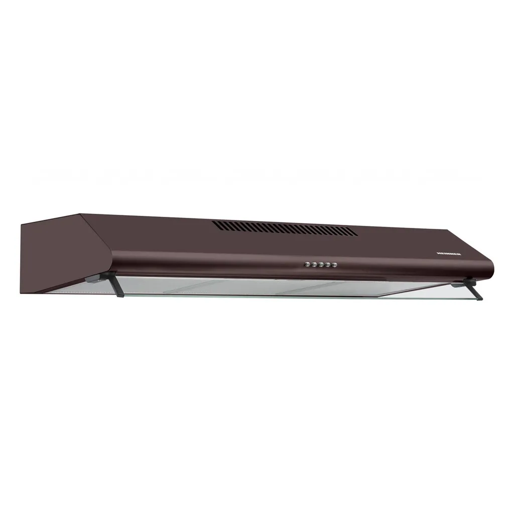 Heinner HCH-490-BRW wall-mounted extractor hood, 90 cm, 304.5 m³/h, 3 speeds, 60 W, 2 x 2 W LED, brown