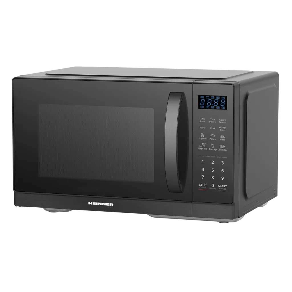 Heinner HMW-MD25DBK Microwave, 25L, 900W, digital, 11 power levels, defrost, timer, black