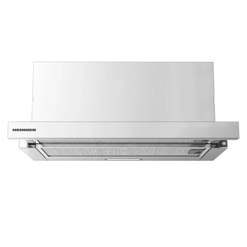 Heinner HTCH-440FS Telescopic Under-Cabinet Extractor Hood 60 cm, 325 m³/h, 65 W, 1×2 W LED, Silver