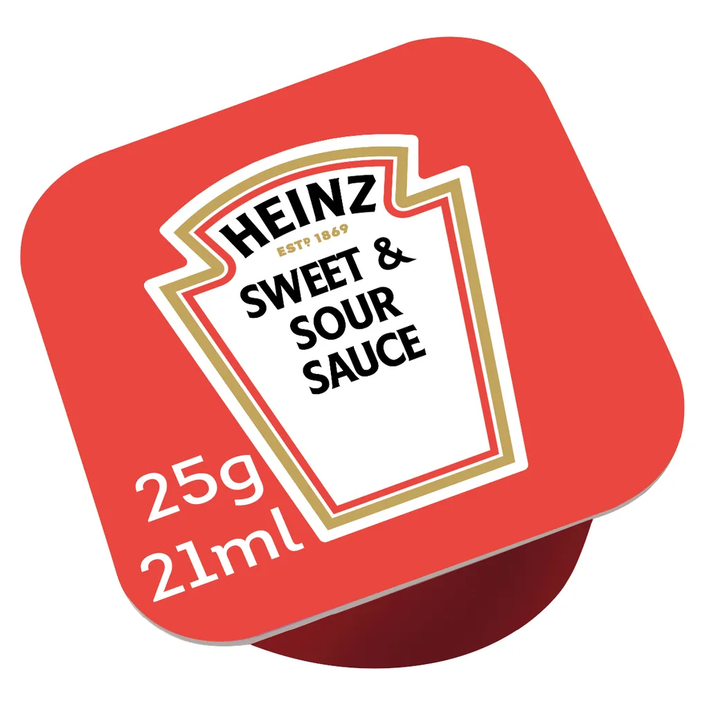 Heinz Dip Pots Sweet and Sour Sauce Dip Pots 100x25g 2.5 kg