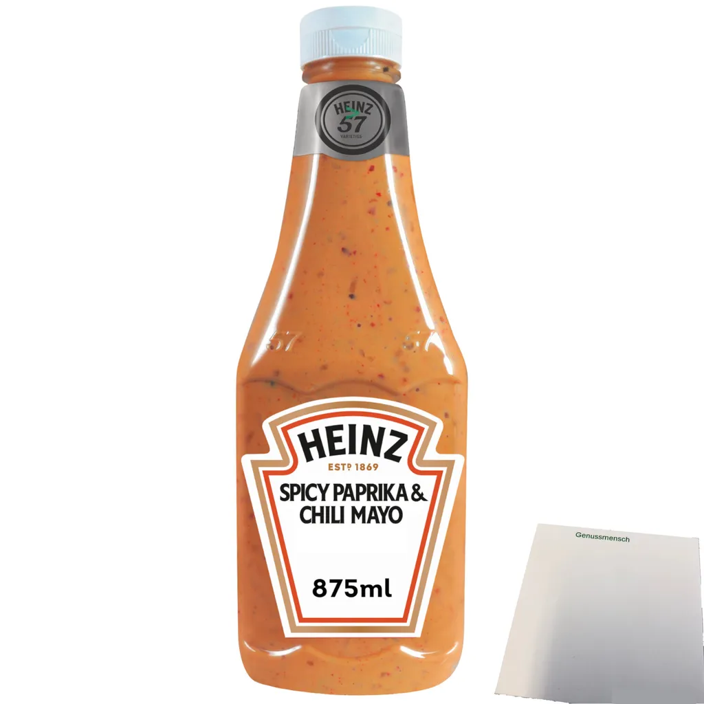 Heinz Spicy Paprika and Chili Mayo (875ml Bottle) + usy Block