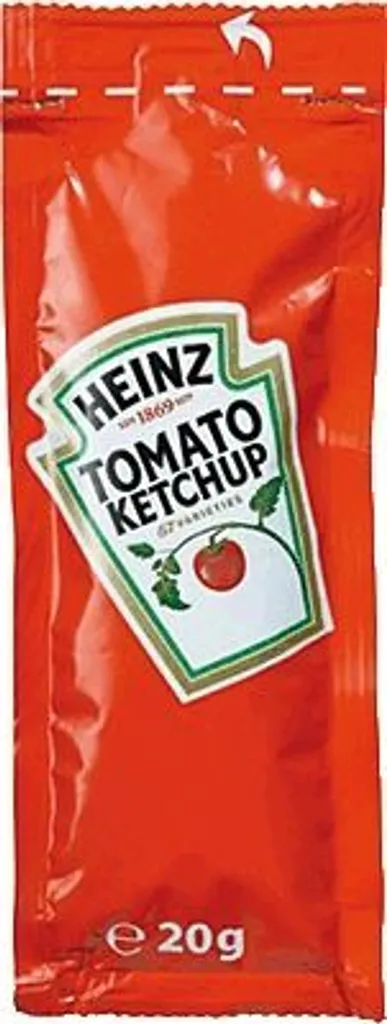 Heinz Tomato Ketchup CUBE Sachet fruity spicy 100 x 17ml 1700ml