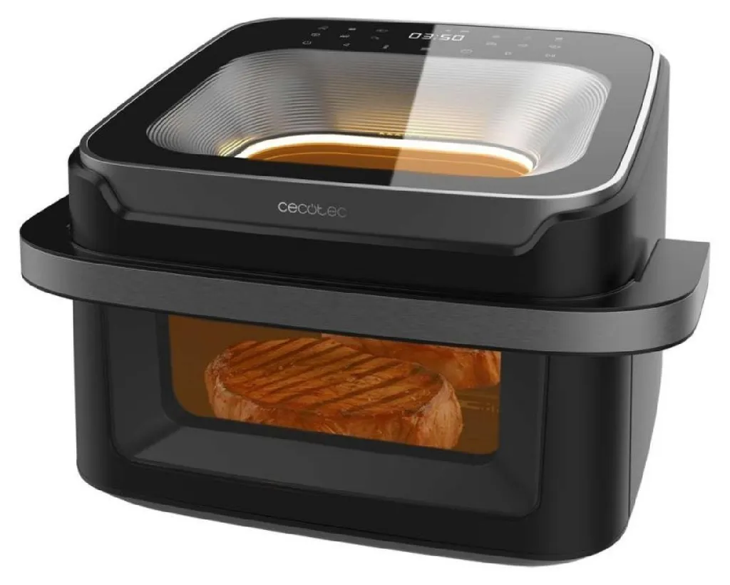 Oil-free hot air fryer - Cecotec Cecofry Advance 10000 Full Vision 10L Air Fryer. 2200W, divider, 12 menus