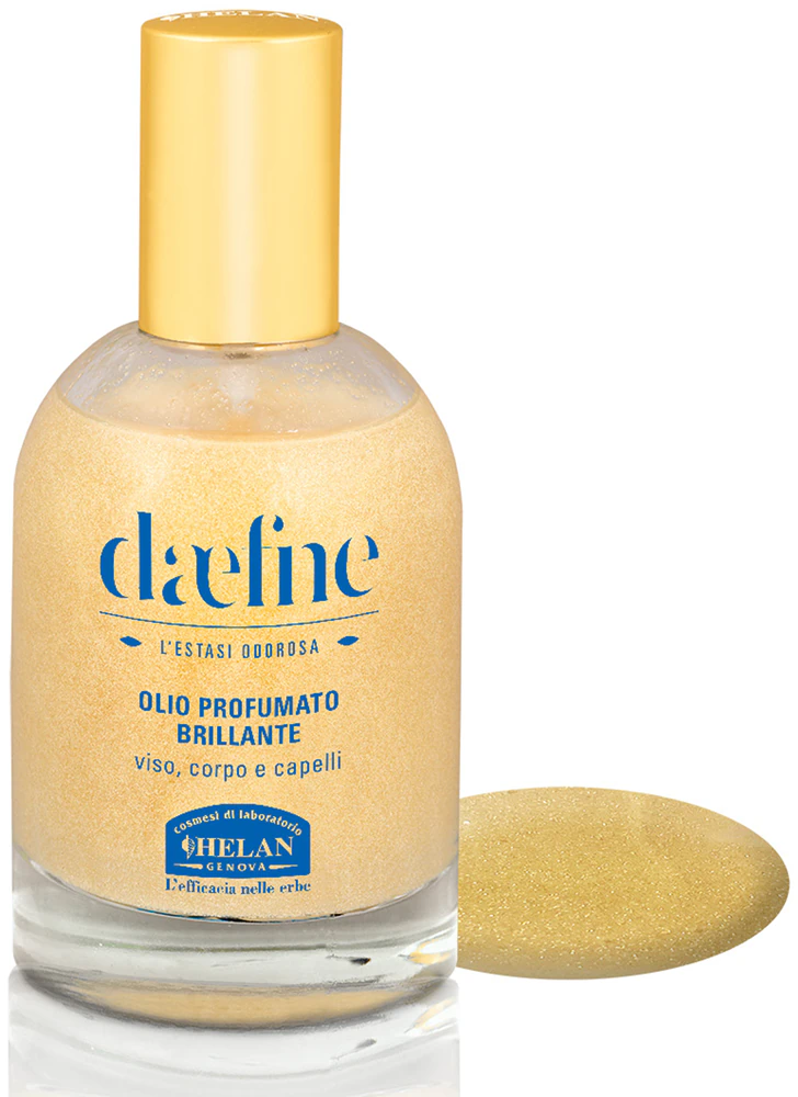 Helan Daefne multifunctional dry oil with glitter particles for face, body and hair
