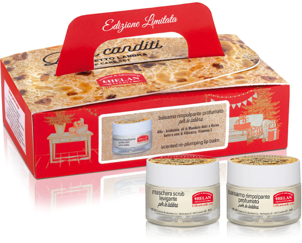 Helan Panettone Lip Care Set Gift Set for Women's Lips