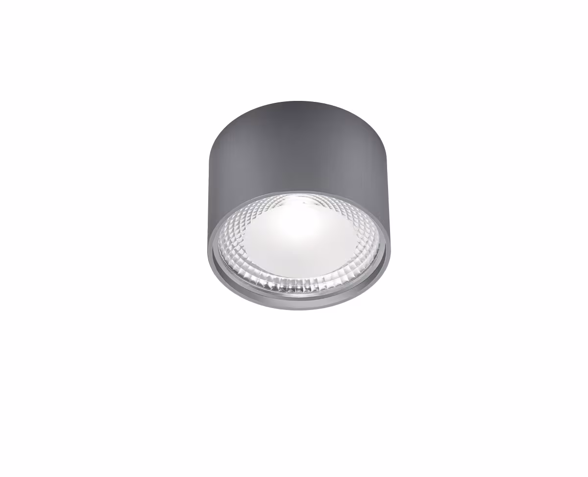 Helestra LED ceiling light Kari 11.5/7.5 cm, Nickel-colored