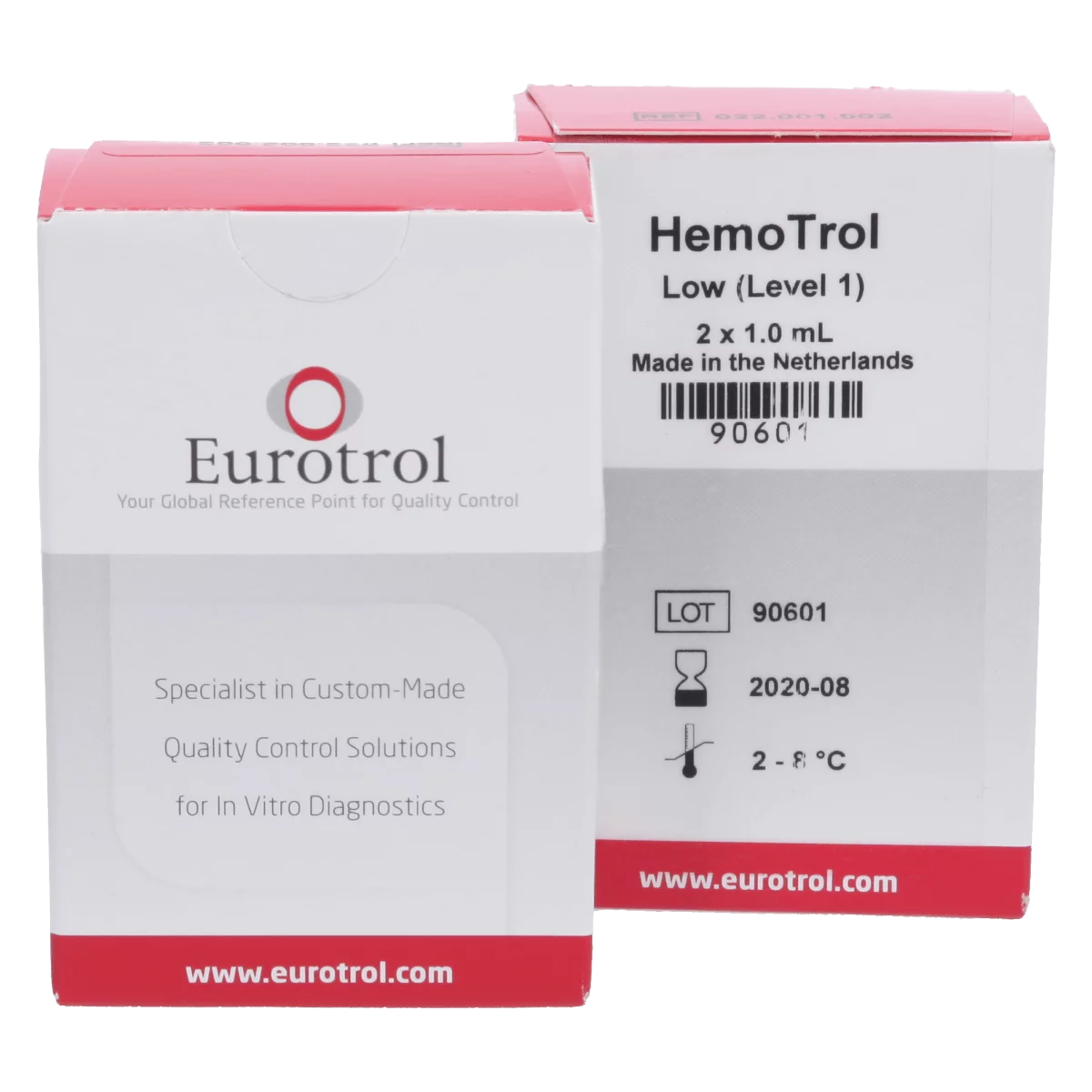 HemoCue Hemotrol control solution, Low – 2 x 1 ml, 8 g/dL