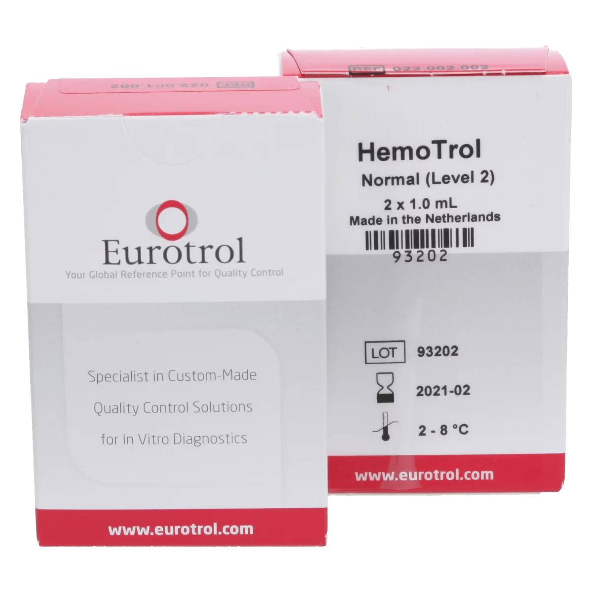 HemoCue Hemotrol control solution, Normal, 2 x 1 ml, 12 g/dL