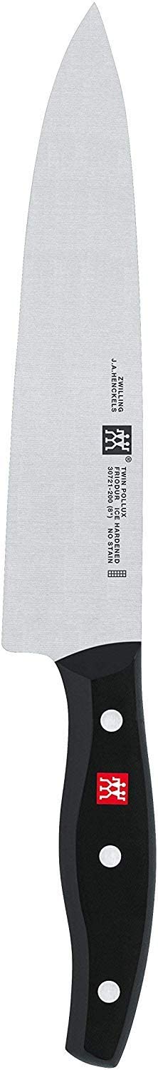 ZWILLING Chef\'s Knife, Blade Length: 20 cm, Wide Blade, Rust-free Special Steel/Plastic Handle, Twin Pollux