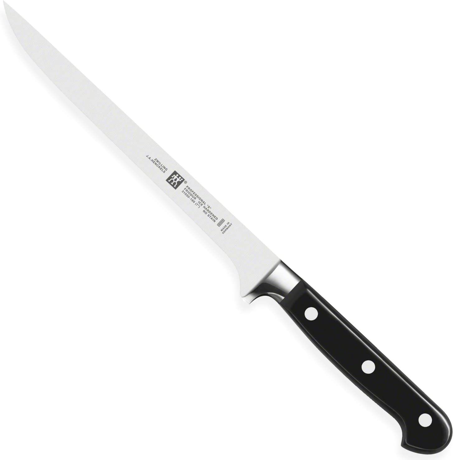ZWILLING Fillet knife, blade length: 18 cm, narrow blade, special stainless steel/plastic handle, professional S