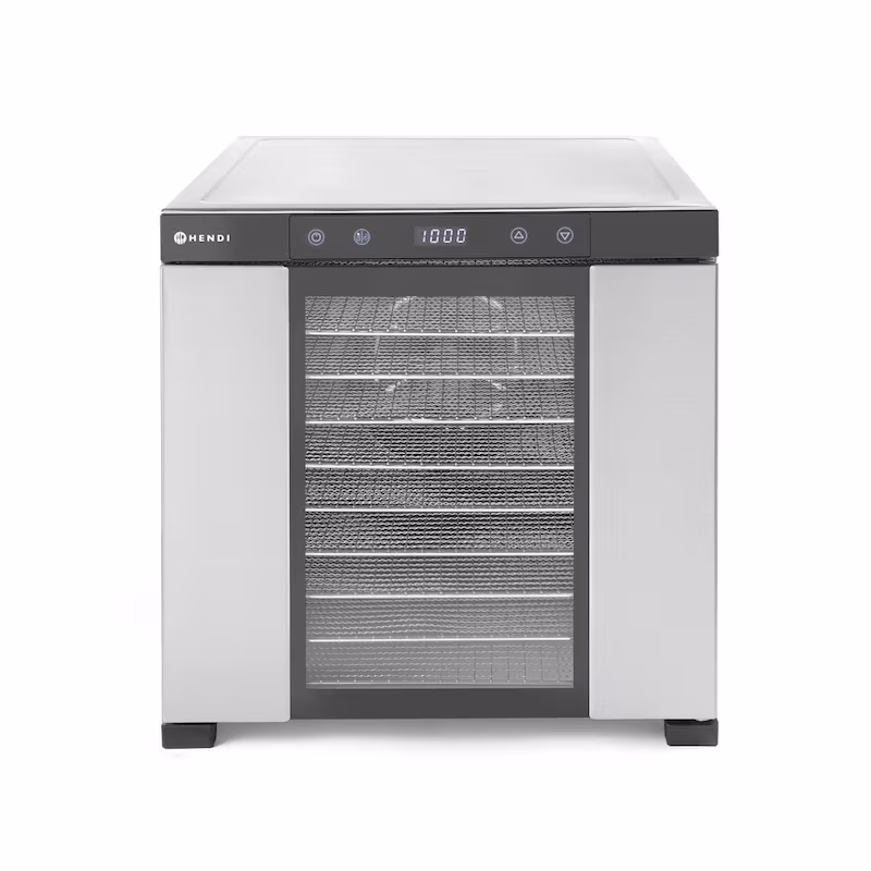 Hendi Food Dehydrator Profi Line with 10 trays, 1000W, digital, and transparent door
