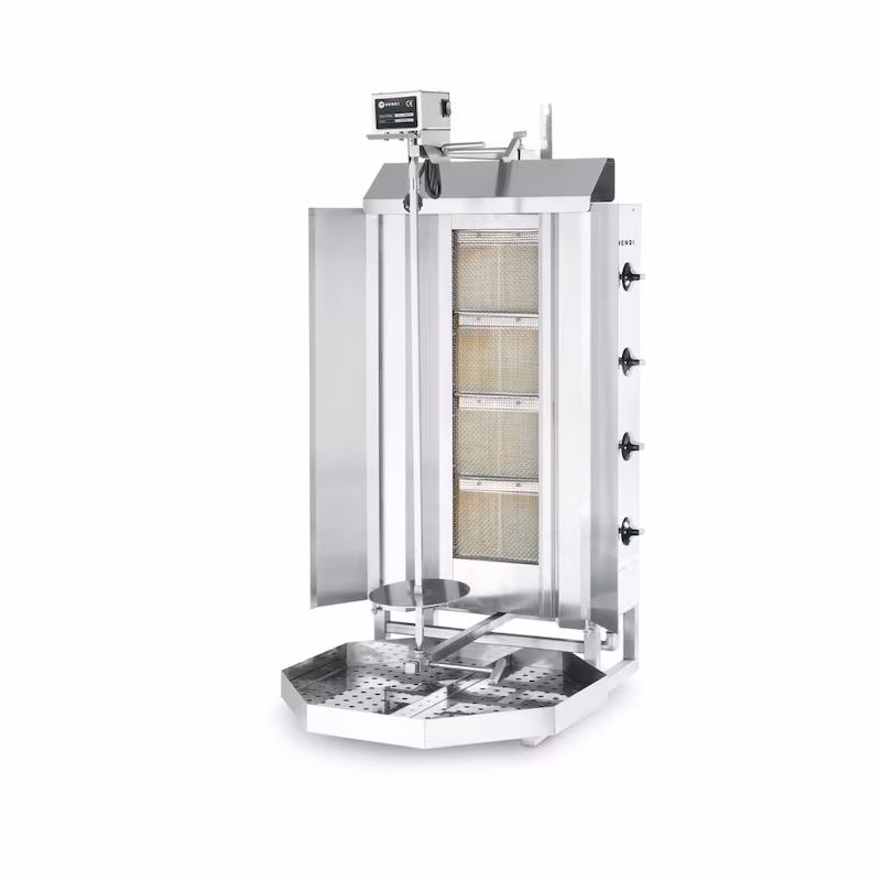 HENDI gas kebab grill, HENDI, Profi Line, 230V/16W, 13kW, 735x745x(H)1110mm