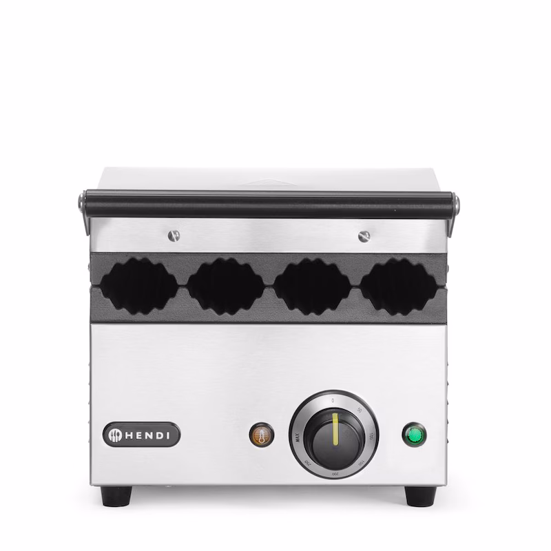 HENDI contact grill for hot dogs and wraps, 220-240V/1800W, 385x285x(H)254mm