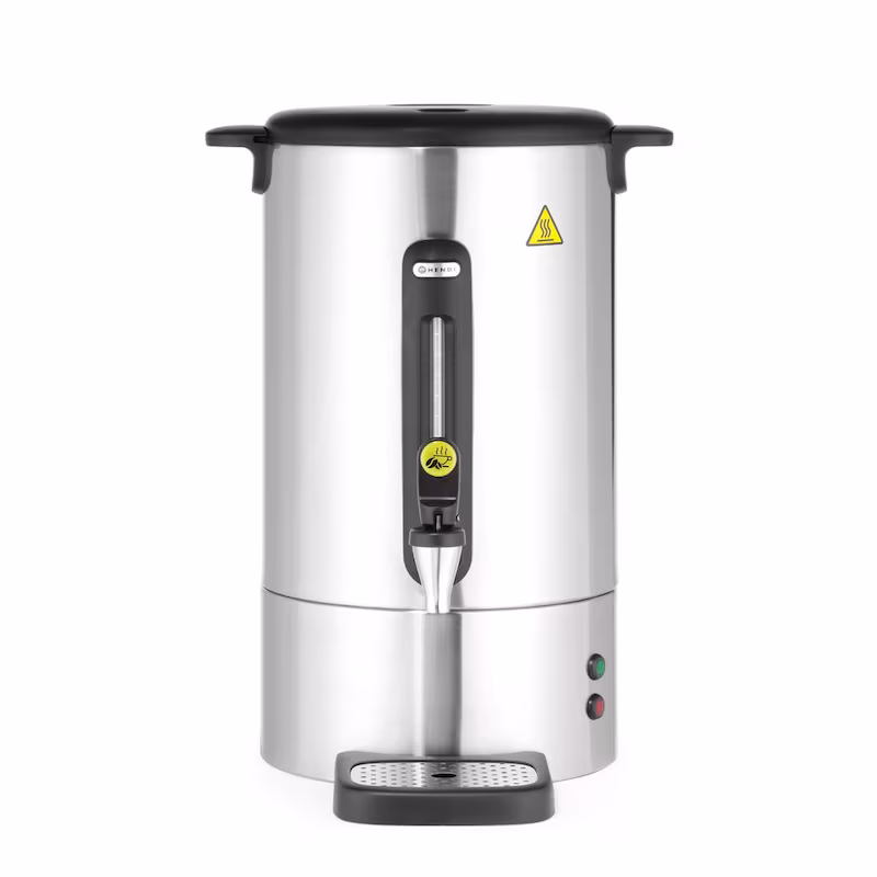 HENDI percolator UNIQ, designed by Robert Bronwasser, 14L, silver, 220-240V/1750W, 357x380x(H)502mm
