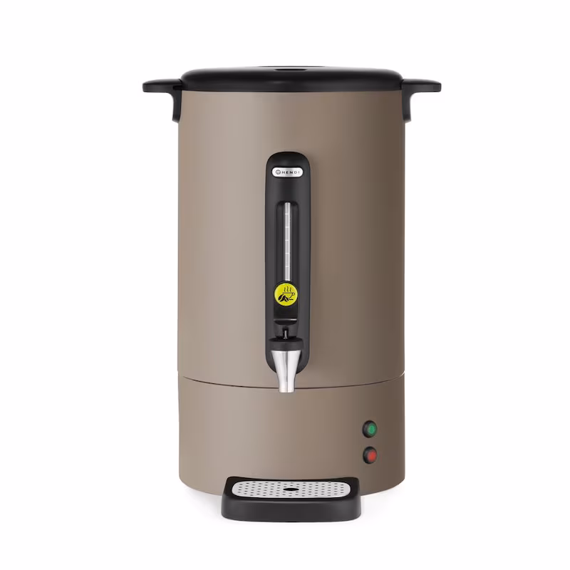 HENDI percolator UNIQ, designed by Robert Bronwasser, 14L, taupe, 220-240V/1750W, 357x380x(H)502mm