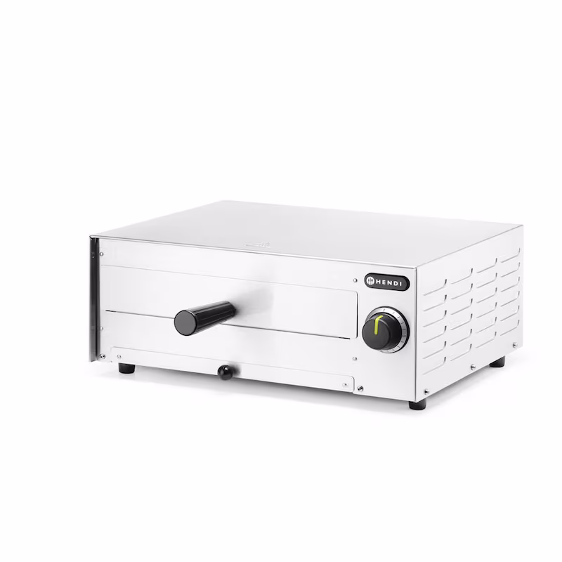 Hendi pizza oven with oven rack, crumb tray and 1450W stainless steel