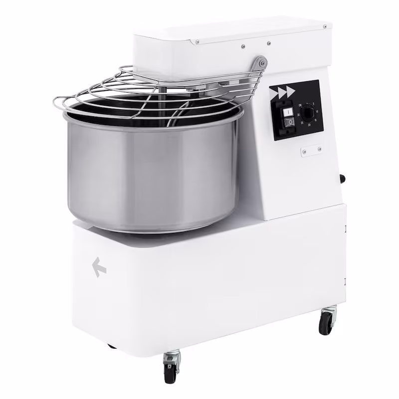 HENDI spiral mixer with fixed head and bowl, 88 kg/h, 32L, 400V/1100W, 431x740x(H)804mm