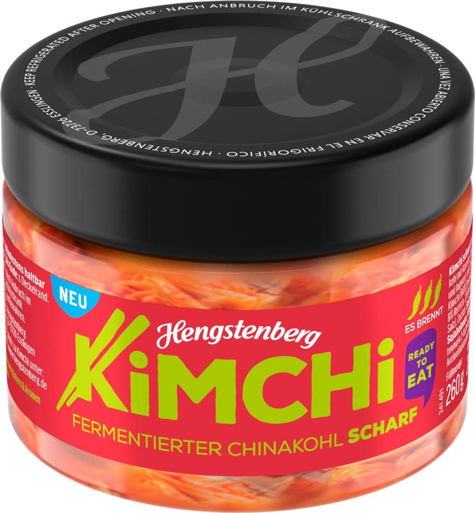 Hengstenberg Kimchi Spicy Fermented Chinese Cabbage Pack 200g
