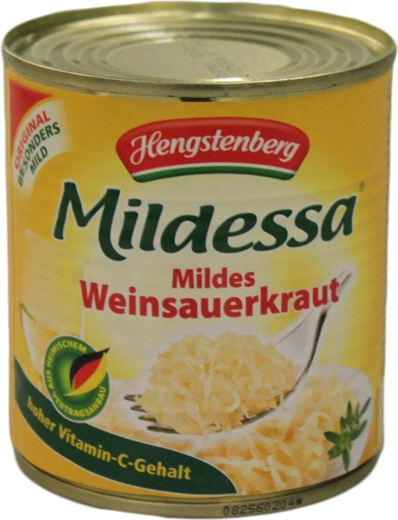 Hengstenberg Mildessa Wine Sauerkraut in a can, vegan, 300g