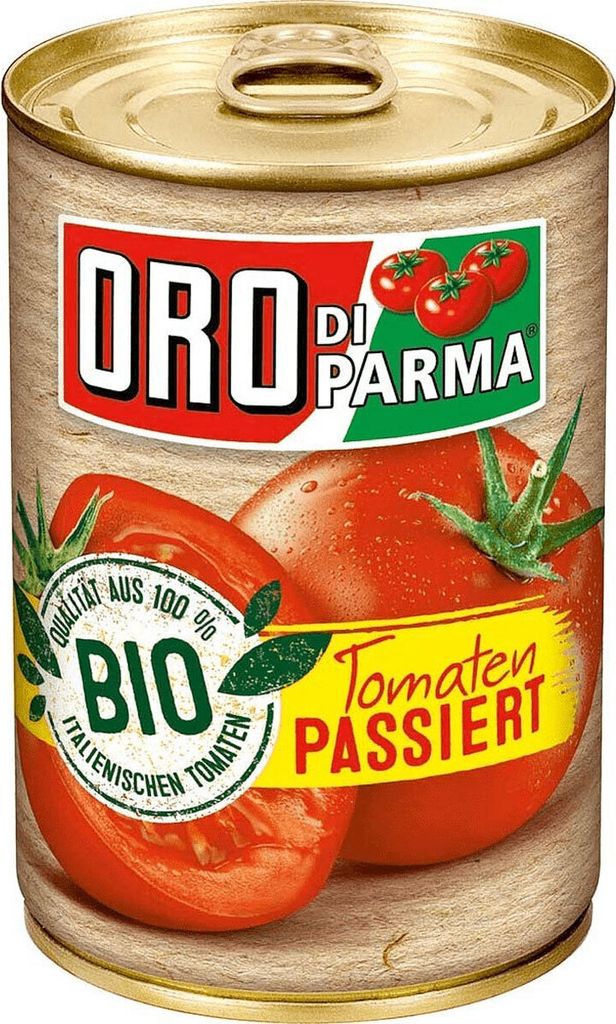 Hengstenberg Oro di Parma Passata (strained tomatoes) in a can, 400g