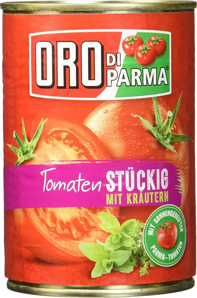 Hengstenberg Oro di Parma Tomato Pieces with Herbs 400g 6 Pack 2400g