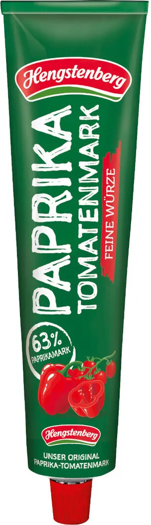 Hengstenberg Paprika and Tomato Paste, a true all-rounder, 100g tube 100g