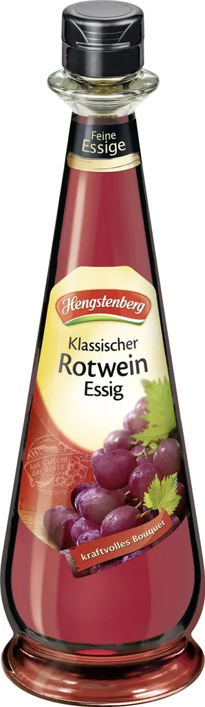 Hengstenberg Red Wine Vinegar, powerfully spicy taste, 500ml