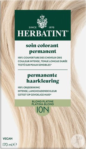 Herbatint Permanent Hair Color 10N Platinum Blonde 1 Kit