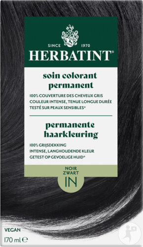 Herbatint Permanent Hair Color 1N Black 1 Kit