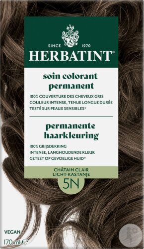 Herbatint Permanent Hair Color 5N Light Chestnut Brown 1 Kit