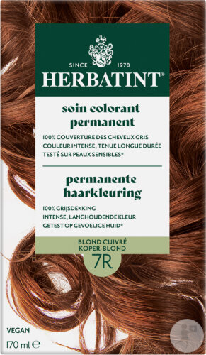 Herbatint Permanent Hair Color 7R Copper Blonde 1 Kit