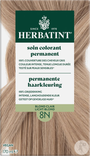 Herbatint Permanent Hair Color 8N Light Blonde 1 Kit