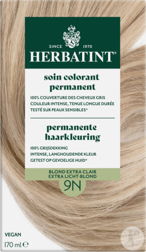 Herbatint Permanent Hair Color 9N Extra Light Blonde 1 Kit