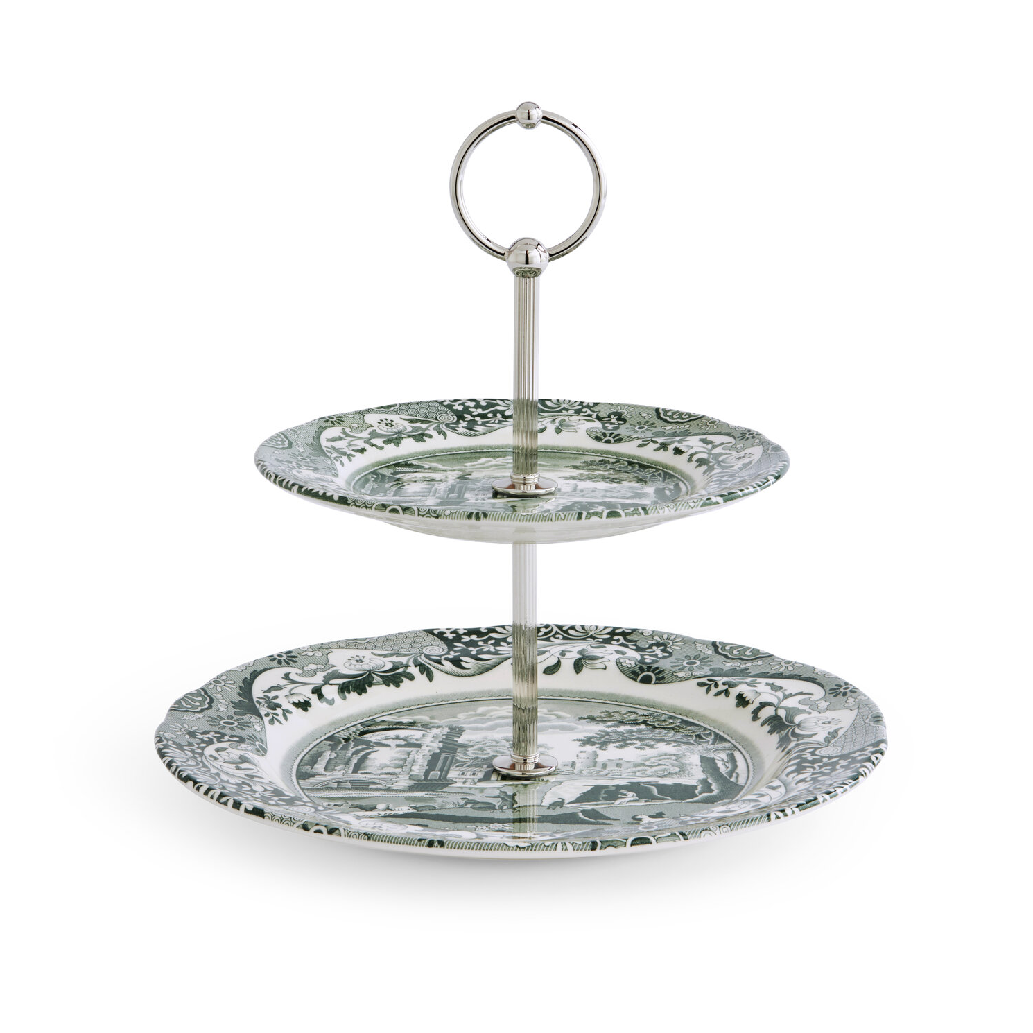 spode Heritage Green Italian Cake Stand