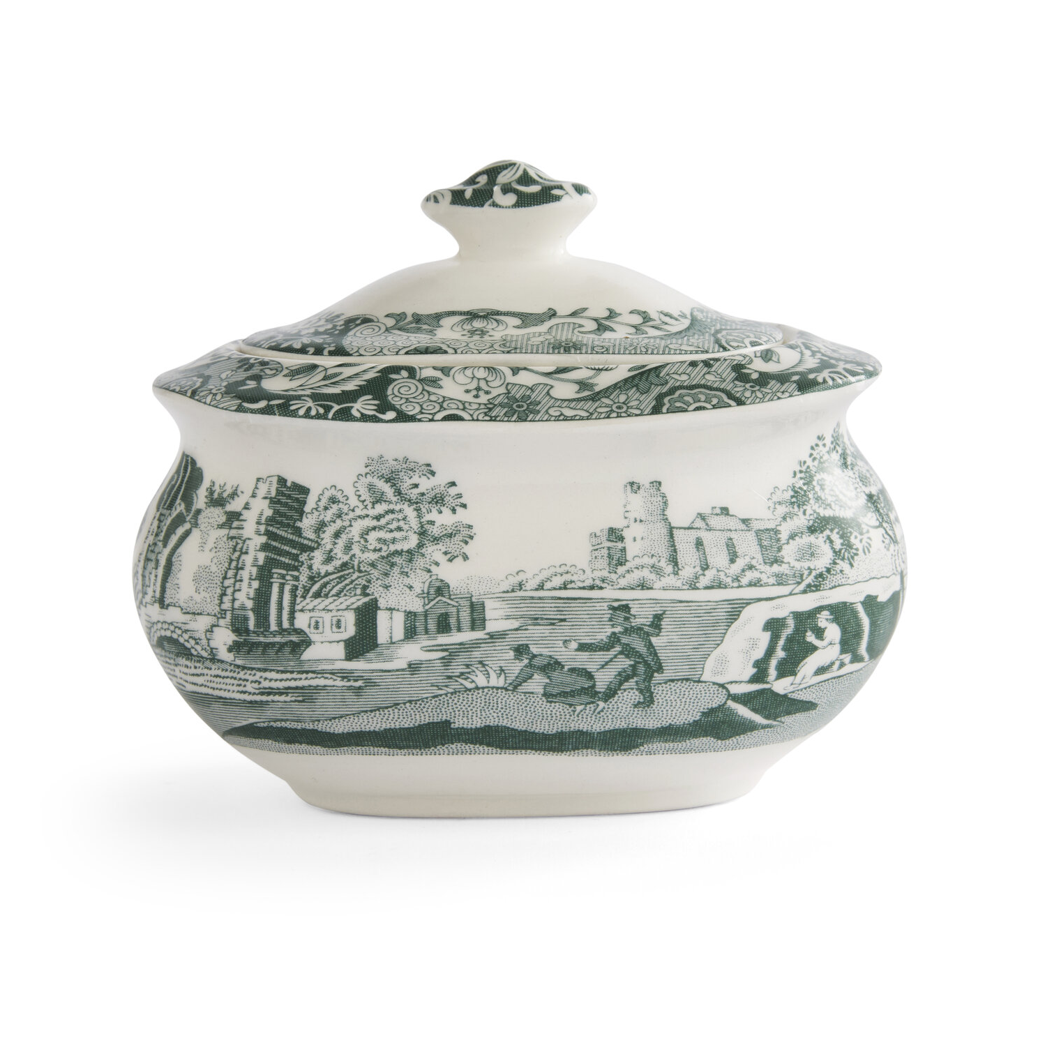 spode Heritage Green Italian sugar bowl