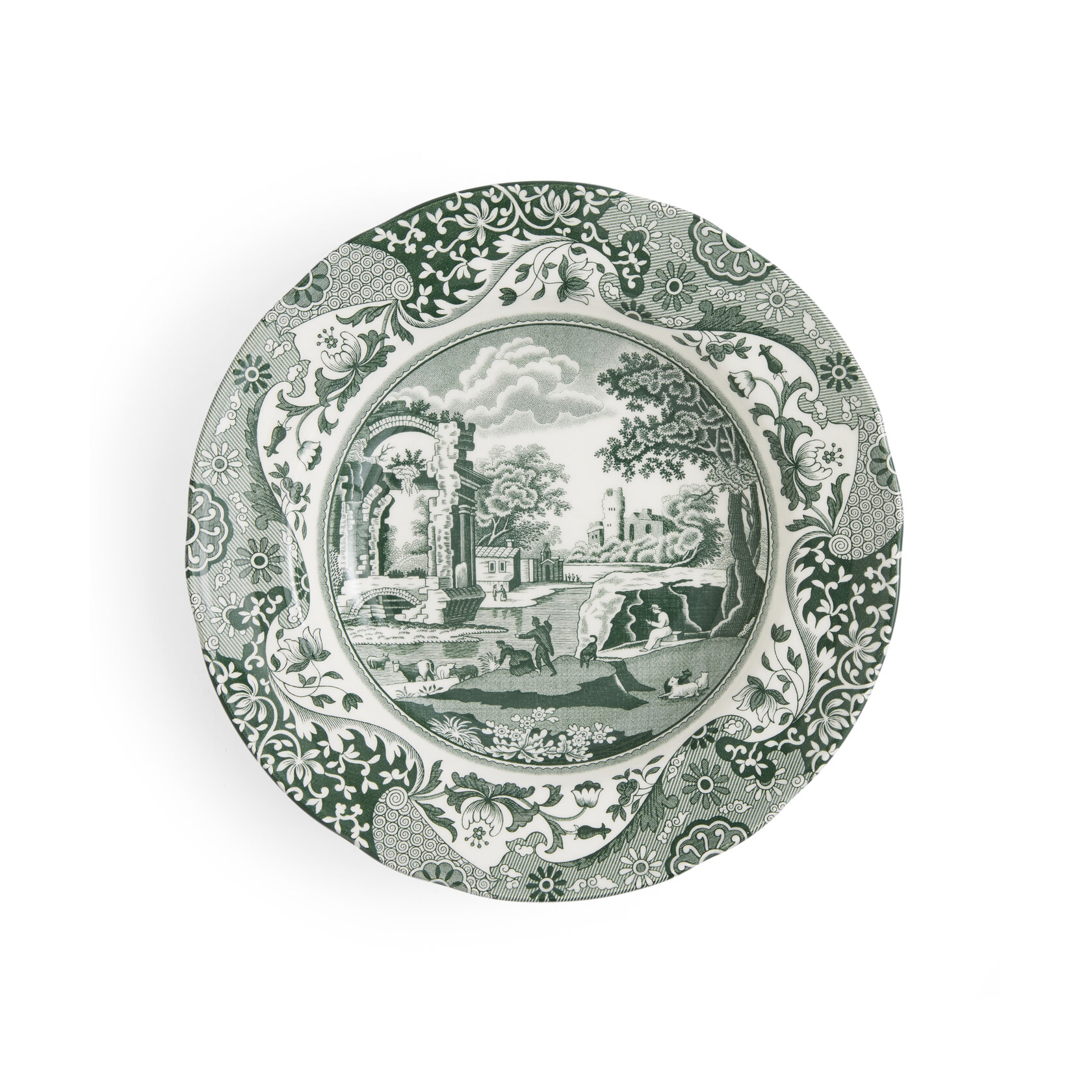 spode Heritage Green Italian soup plate