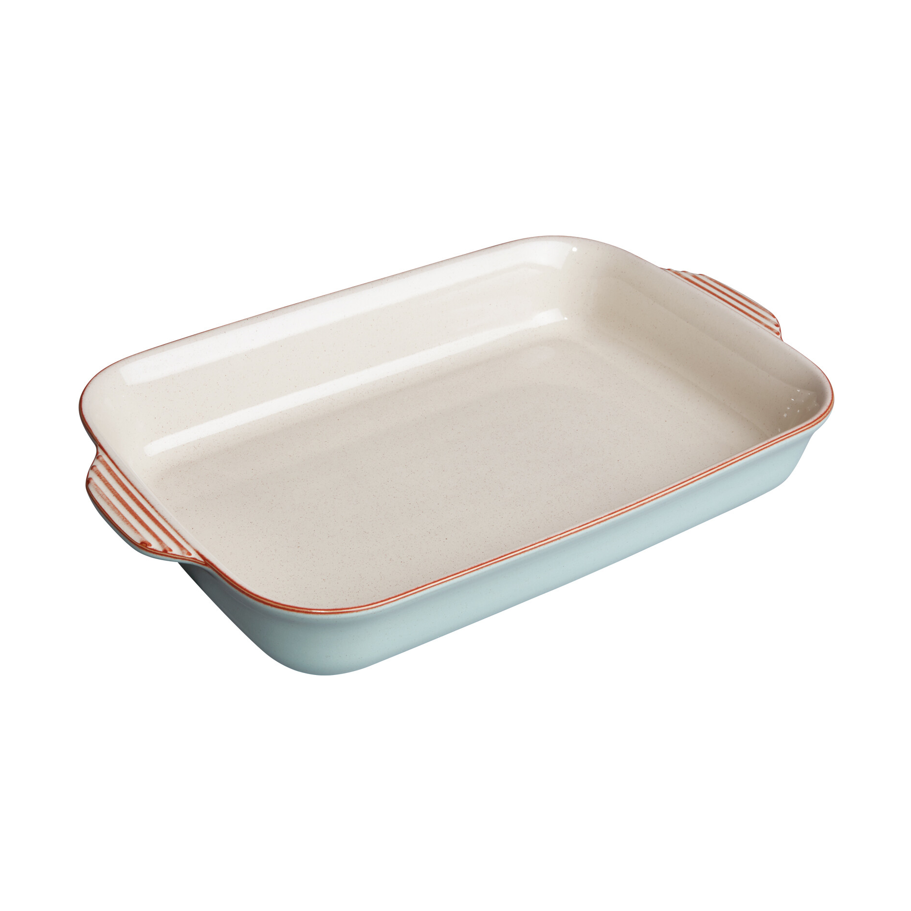 Denby Heritage Pavilion Casserole Dish, Blue-Beige, Large, Rectangular
