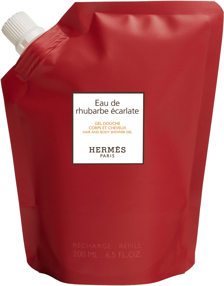 Hermas HERMÈS Le Bain Eau de rhubarbe écarlate shower gel For body and hair 200 ml