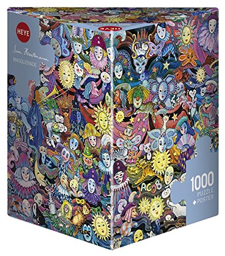 Heye 29789 Masquerade Triangular, Sven Hartmann, With Poster Jigsaw Puzzle 