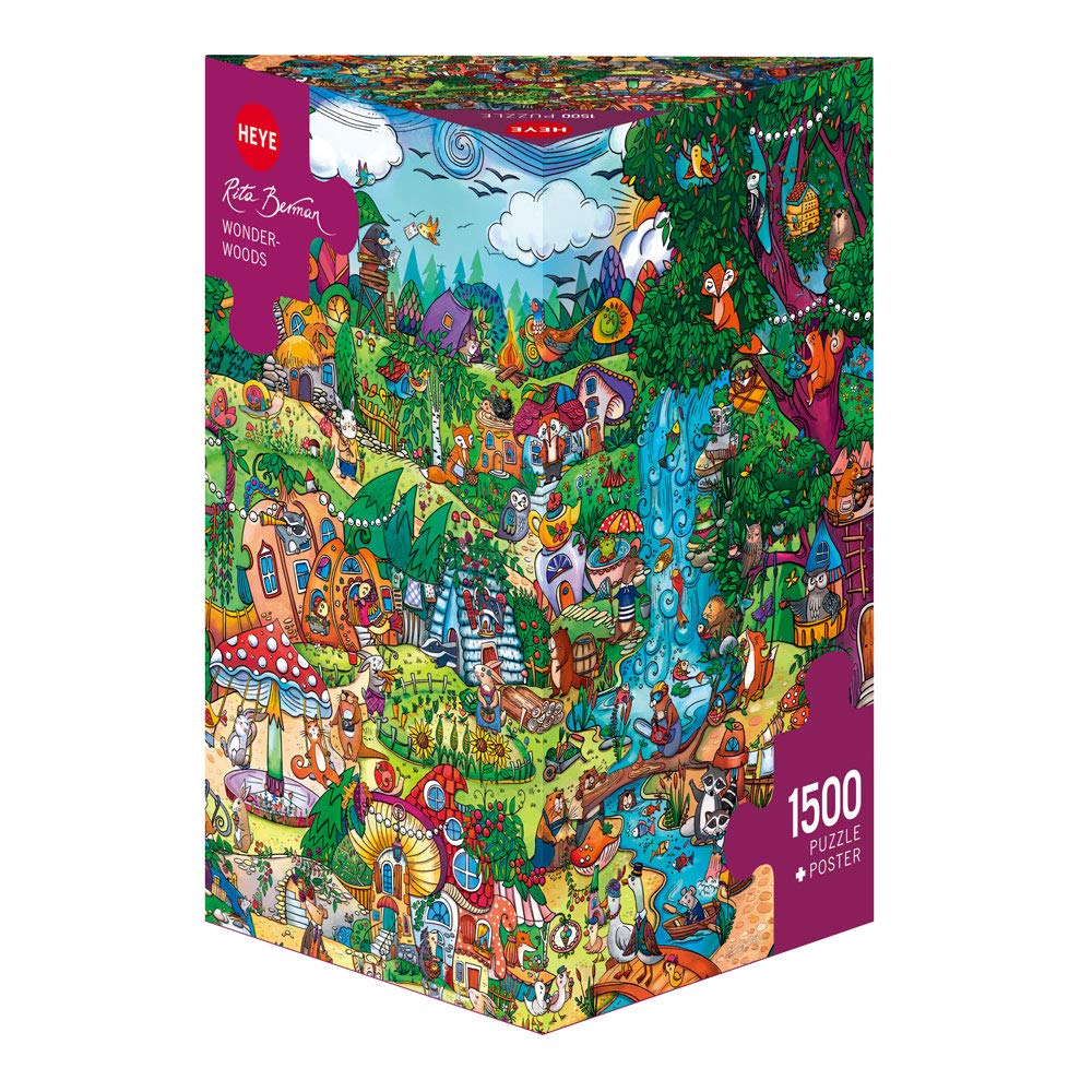 Heye 29792 Wonder Poster With Rwoods Triangular Rita Berman Jigsaw Puzzle 1