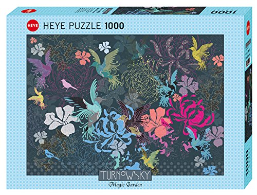 Heye 29822 Birds & Flowers 1000 Pieces Turnowsky – Magic Garden