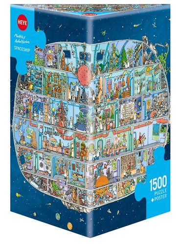 Heye 29841 Spaceship Triangular 1,500 Pieces – Mattias Adolfsson