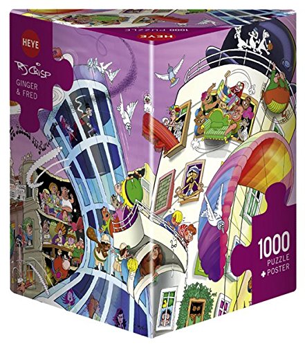 Heye "Ginger and Fred/Crisp" Triangular Puzzles (1000-Piece, Multi-Colour)