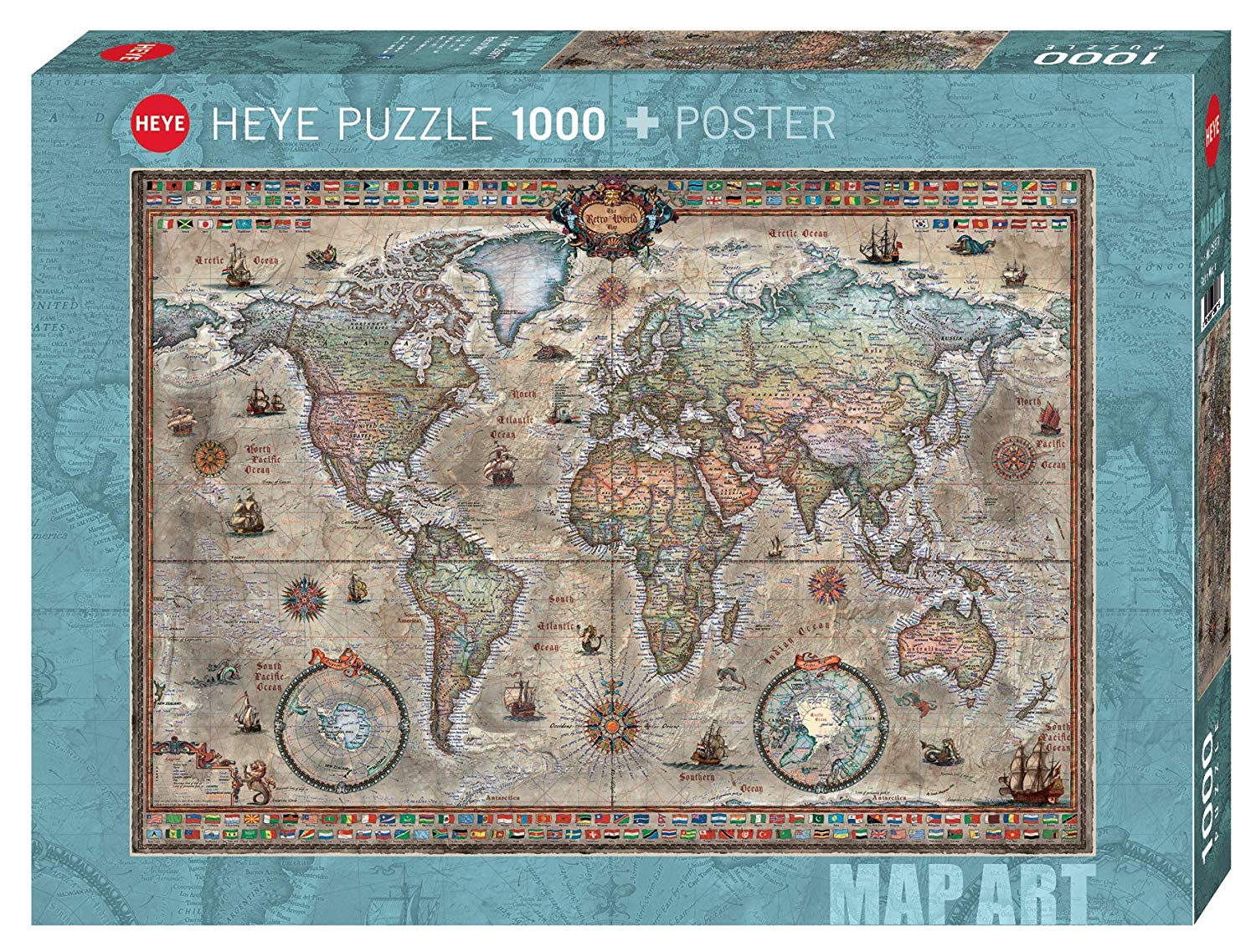 Heye Puzzle Retro World Puzzle