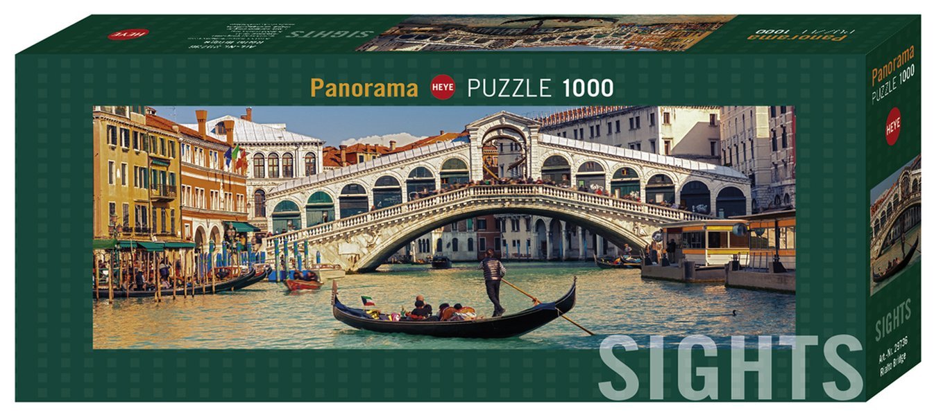 Heye Rialto Bridge Panorama Puzzles (1000-Piece, Multi-Colour)