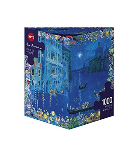Heye Triangular Cats In Venice Hartmann Puzzles (1000-Piece)