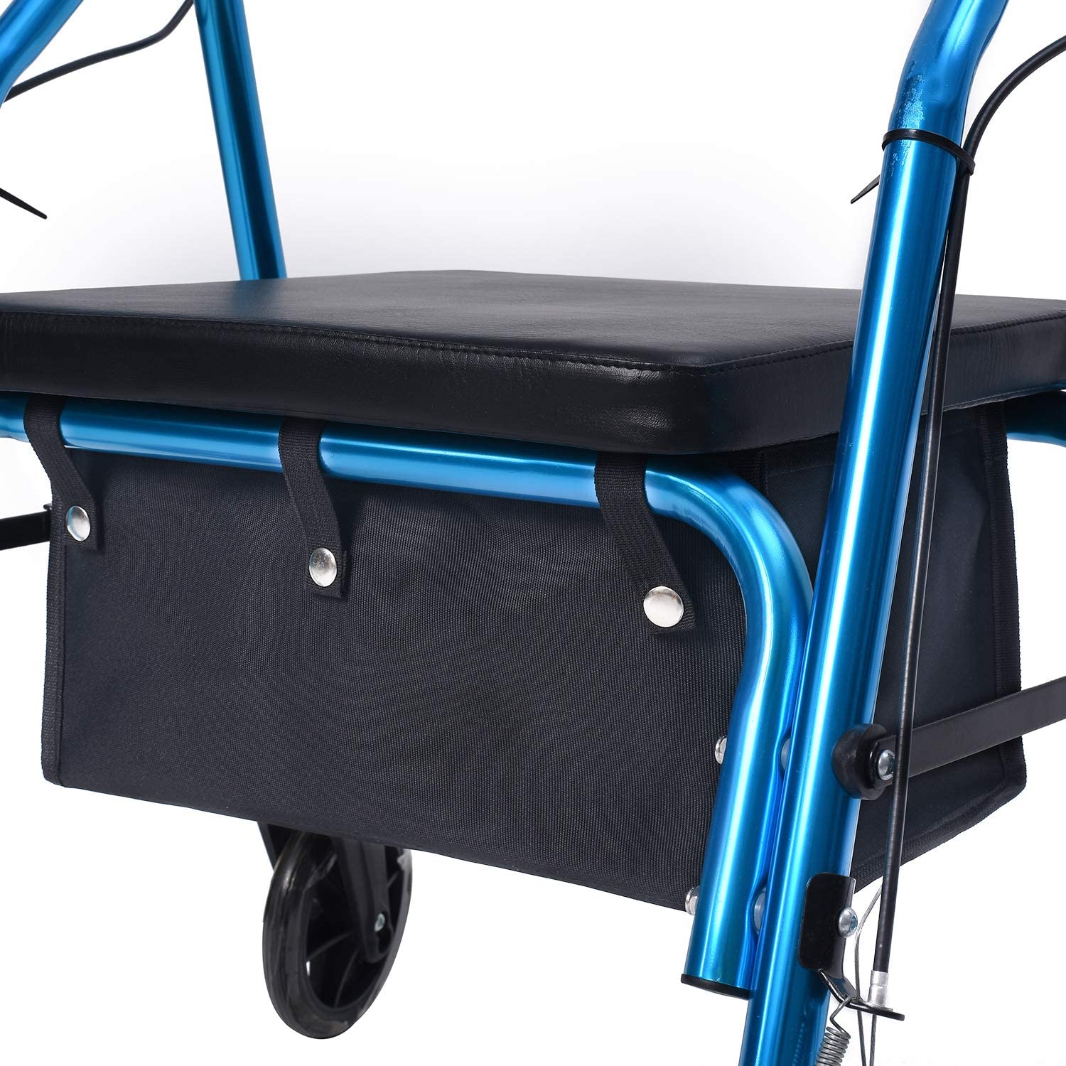 Holy Party Large 4 Wheel Rollator Bag for Rollator Large Black