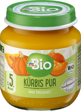 dmBio Pure pumpkin from the 5th month, Demeter, 125 g