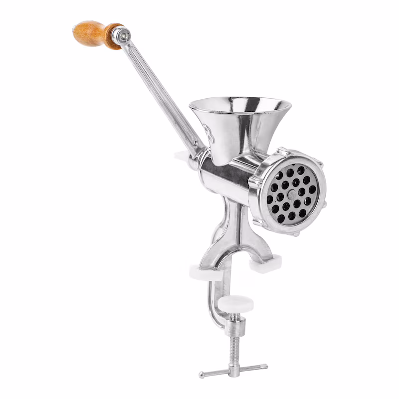 Haushalt International HI 12241 Meat grinder size 8 made of aluminium with cookie press attachment
